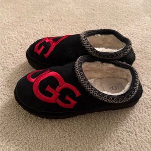 UGG Black Shoes with Red Logo